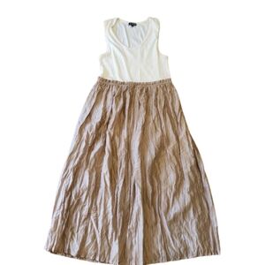 J Crew‎ Gathered Waist Mixy Dress Knit Top Crinkle Waist Women's Size XL CI891